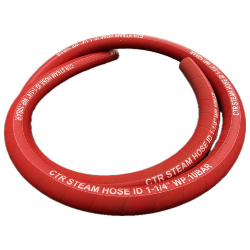 Шланг для пара и горячей воды CTR STEAM HOSE 25мм WP 10 BAR EPDM 170°C (+210°C) Dn 25мм